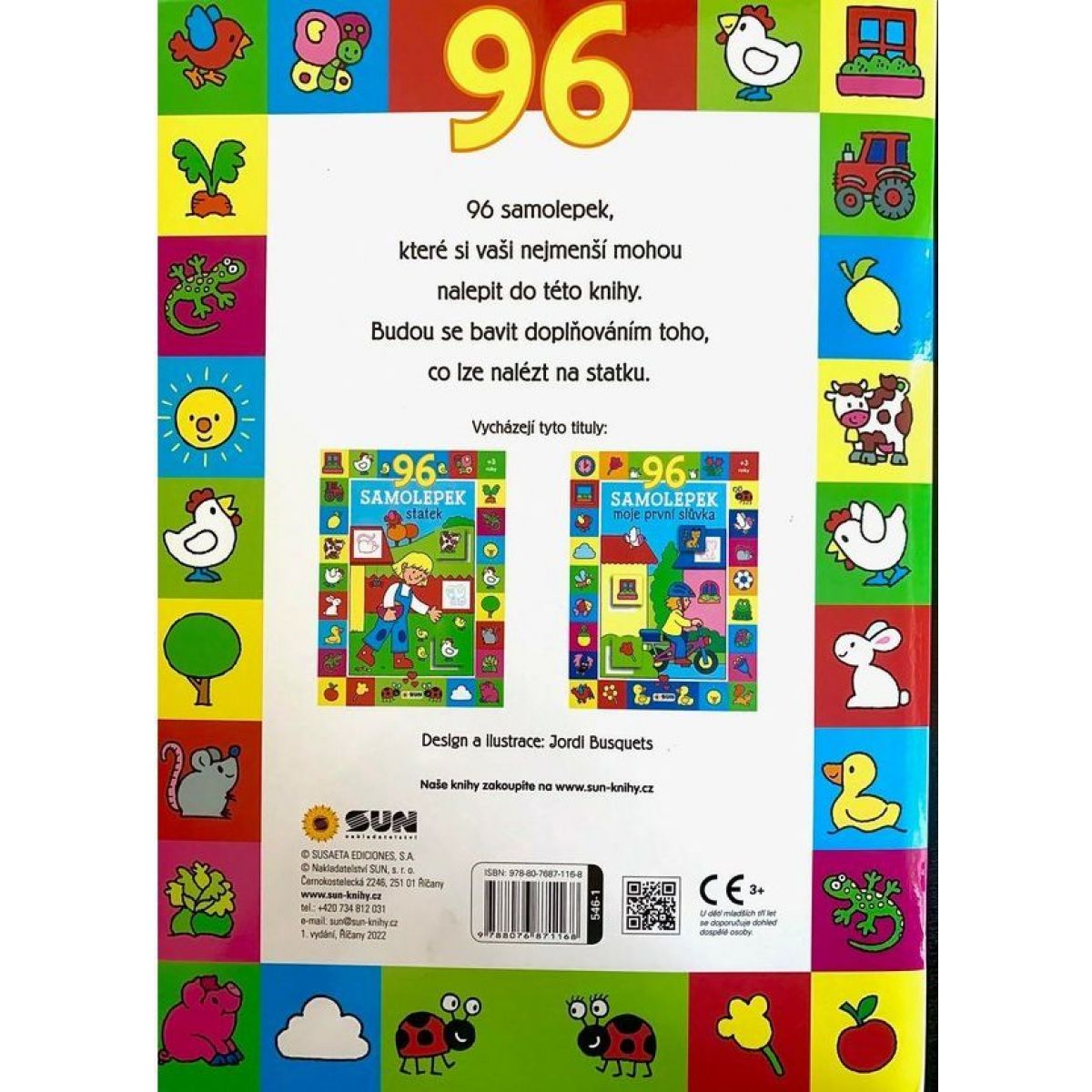 Statek 96 samolepek, kniha pro nejmenší
