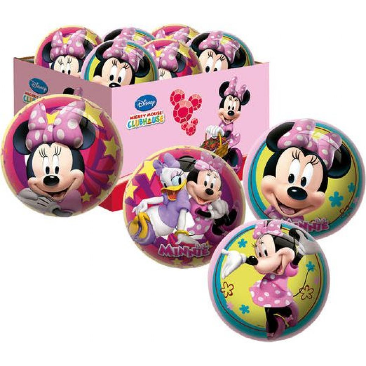Unice Míč Disney Minnie 15 cm - růžový s Daisy