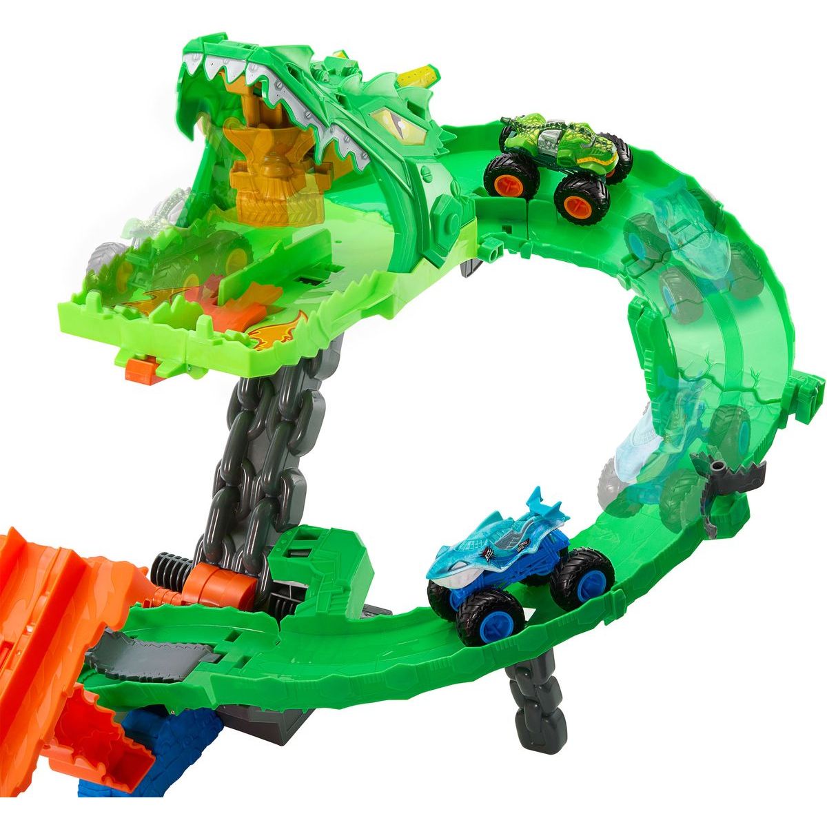 Hot Wheels Monster Trucks dráha dračí zkáza