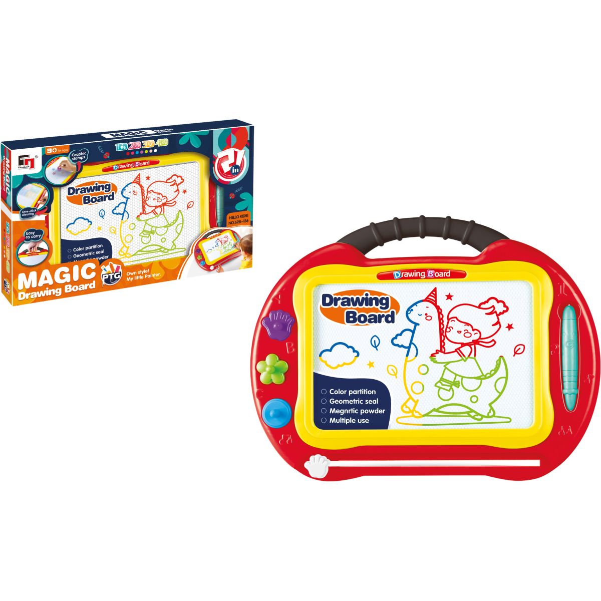 Sparkys Magnetická kreslící tabule střední MAGIC barevná