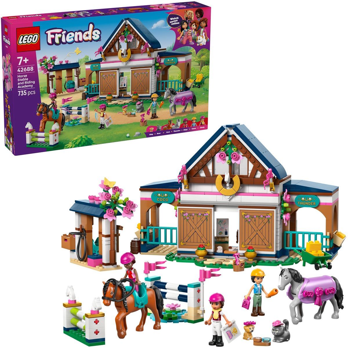 LEGO® 42688 Koňská stáj a jezdecká akademie