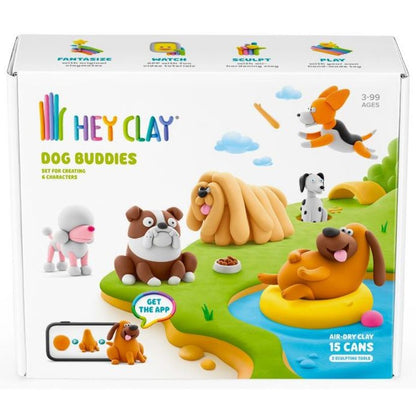 HEY CLAY SET DOG BUDDIES 15PK CEE