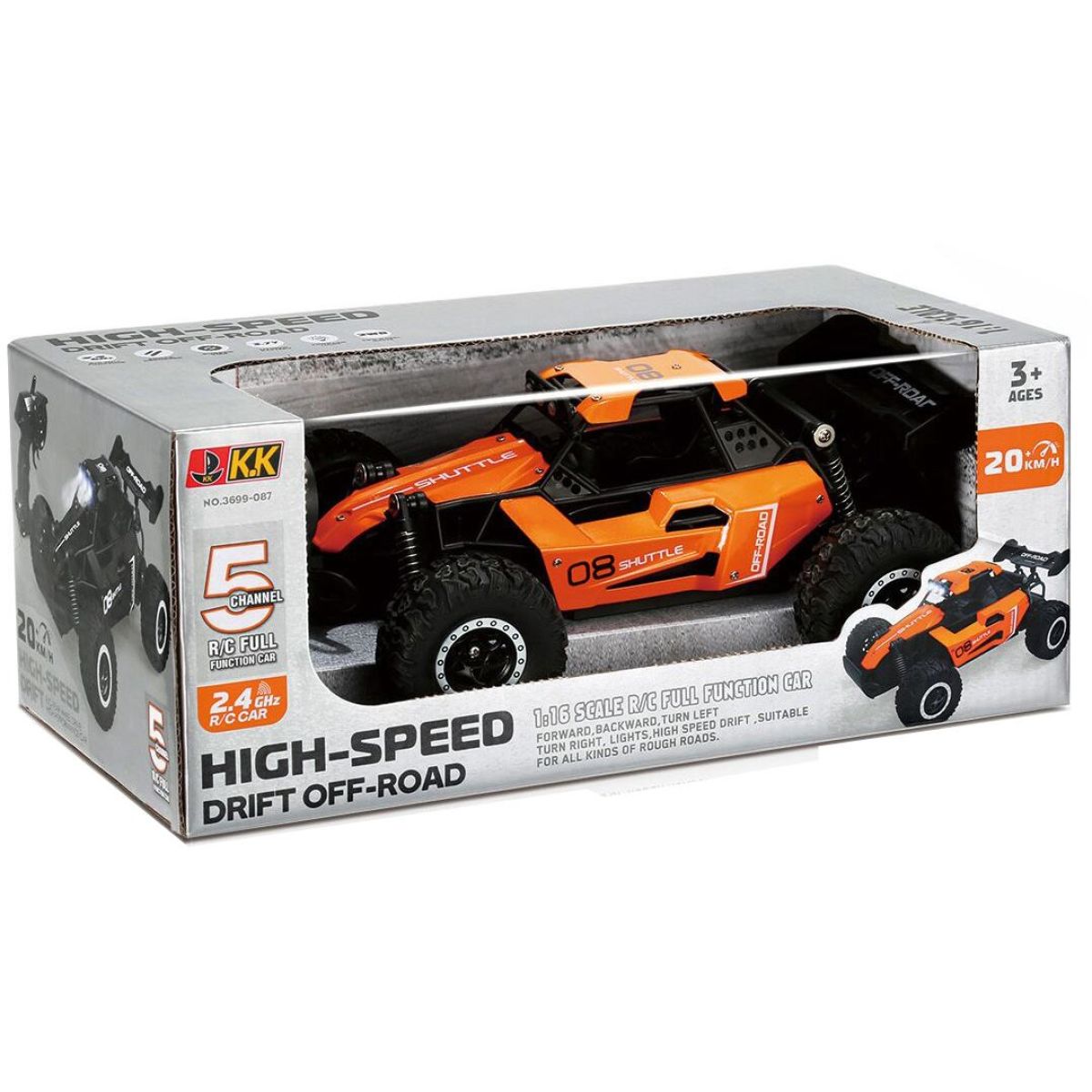 Alltoys RC auto 1:16 - 2.4G oranžové
