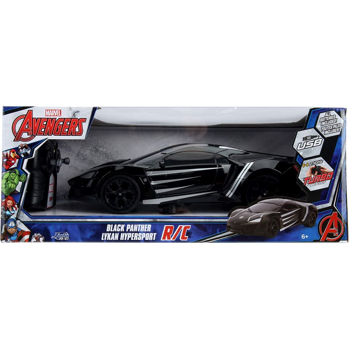 Jada Marvel RC Black Panther Lykan 1 : 16