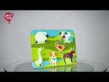 Lucy & Leo 226 Zvířátka na farmě dřevěné vkládací puzzle 7 dílů