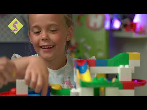 Hubelino Kuličková dráha Set s kostkami Basic 123 ks