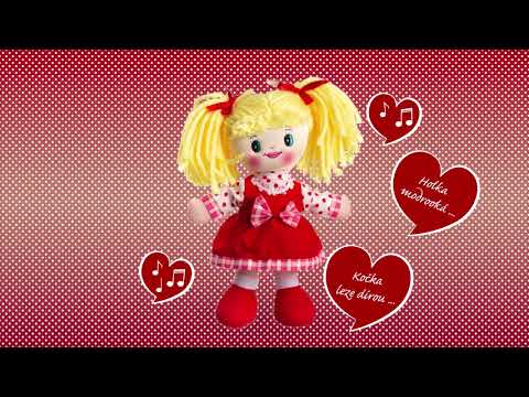 Teddies Panenka Lucinka hadrová plyš 30 cm česky zpívající