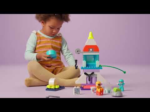 LEGO® DUPLO® 10422 Vesmírné dobrodružství s raketoplánem 3 v 1
